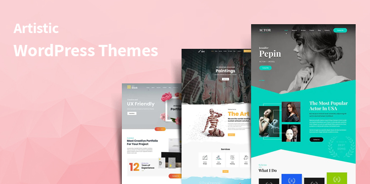 Top 12 Artistic WordPress Themes for Actors Artist Handicraft Designers