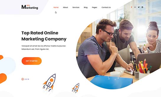 digital agency wordpress theme