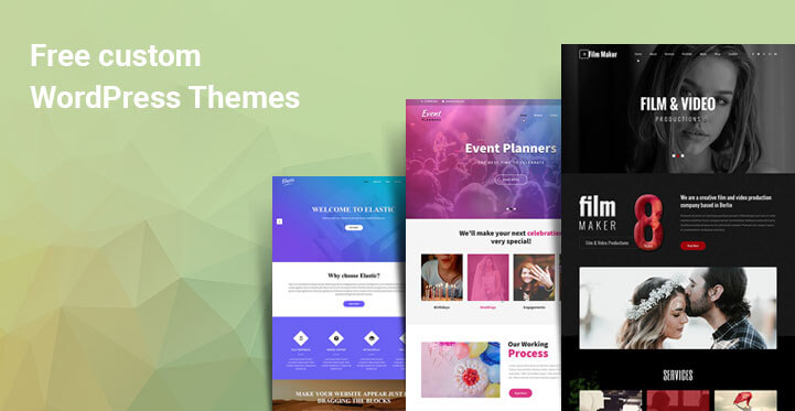 10 Free Custom WordPress Themes for Custom WordPress Design