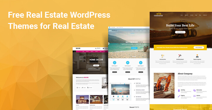 Top 12 Free Real Estate Templates WordPress Website