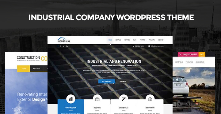 Top 6 Industrial Company WordPress Theme for Product Industry Websites