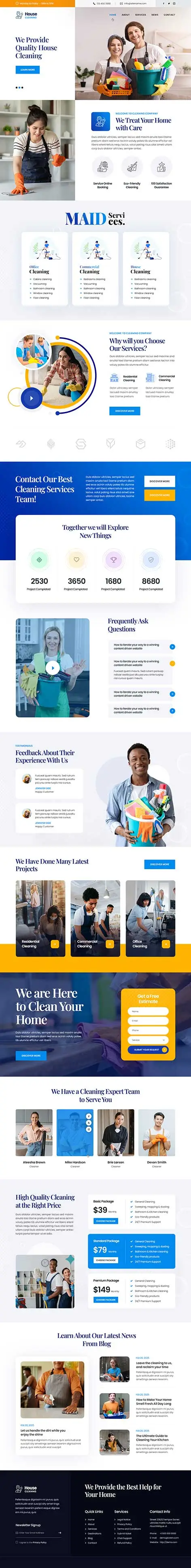 Cleaning Company - Cleaning Company WordPress theme